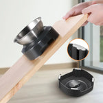 YES4PETS 2 x M Stainless Steel Pet Bowl Water Bowls Portable Anti Slip Skid Feeder Dog Rabbit Cat - Pet Care > Dog