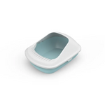 YES4PETS 2 X Medium Cat Litter Box Tray With Shovel Kitty Toilet Semi-Enclosed Pet Box Blue - Pet Care > Cat Supplies >