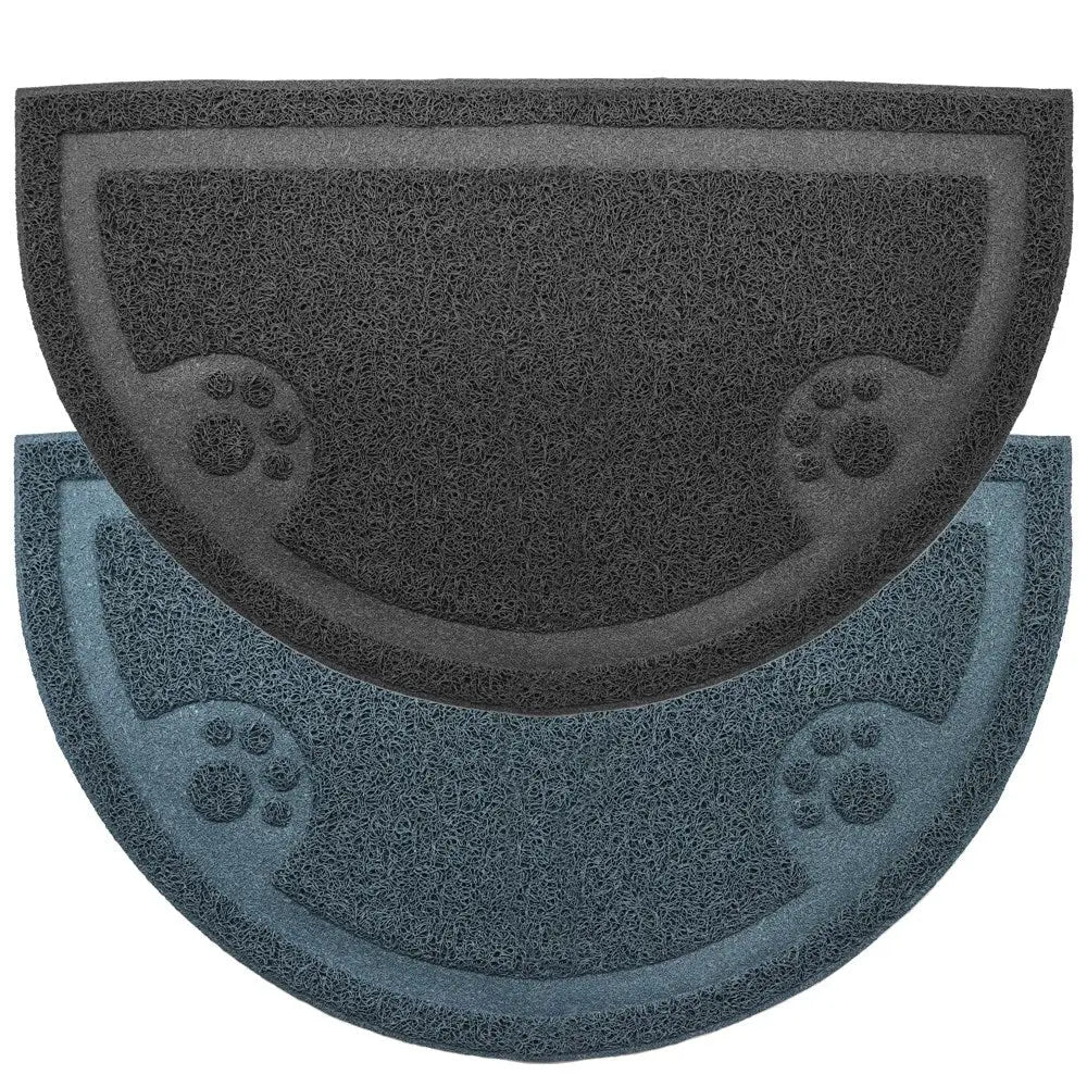 YES4PETS 2 x Pet Food Bowl Placemat Waterproof Leakproof Rubber Feeder Mat Non Slip Floor - Pet Care > Dog Supplies >