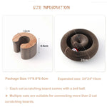 YES4PETS 2 x Small Magic Organ Cat Kitten Scratching Board Toy Play Best Scratcher - Pet Care > Cat Supplies > Cat