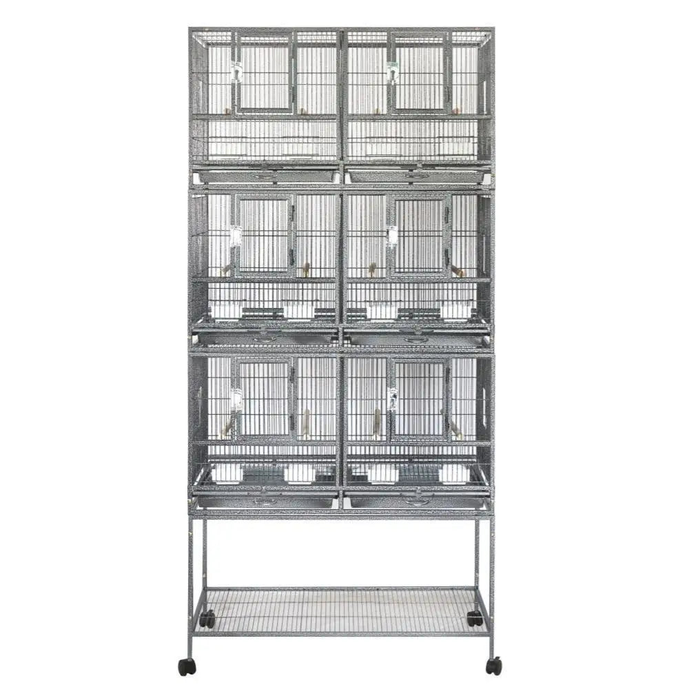 YES4PETS 208cm XXL Stackers Breeding Small Bird Parrot Budgies Cage Aviary - Pet Care > Bird > Bird Cages & Stands