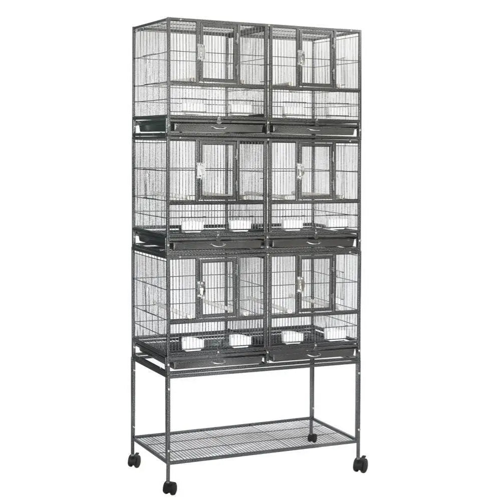 YES4PETS 208cm XXL Stackers Breeding Small Bird Parrot Budgies Cage Aviary - Pet Care > Bird > Bird Cages & Stands