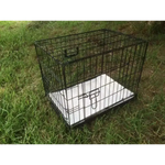 YES4PETS 24’ Collapsible Metal Dog Crate Puppy Cage Cat Carrier With Mat - Pet Care > Dog Supplies > Dog Playpens &