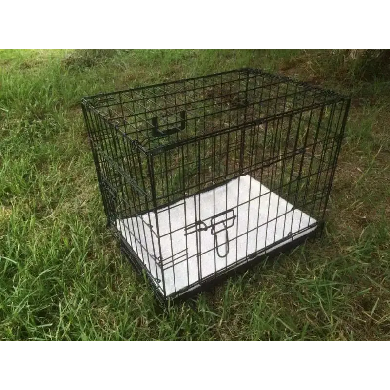 YES4PETS 24’ Collapsible Metal Dog Crate Puppy Cage Cat Carrier With Mat - Pet Care > Dog Supplies > Dog Playpens &