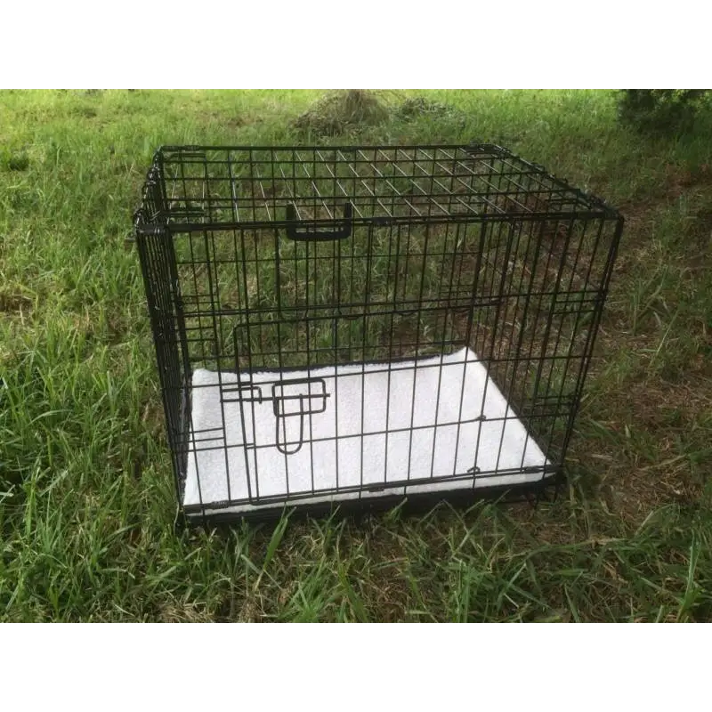 YES4PETS 24’ Collapsible Metal Dog Crate Puppy Cage Cat Carrier With Mat - Pet Care > Dog Supplies > Dog Playpens &