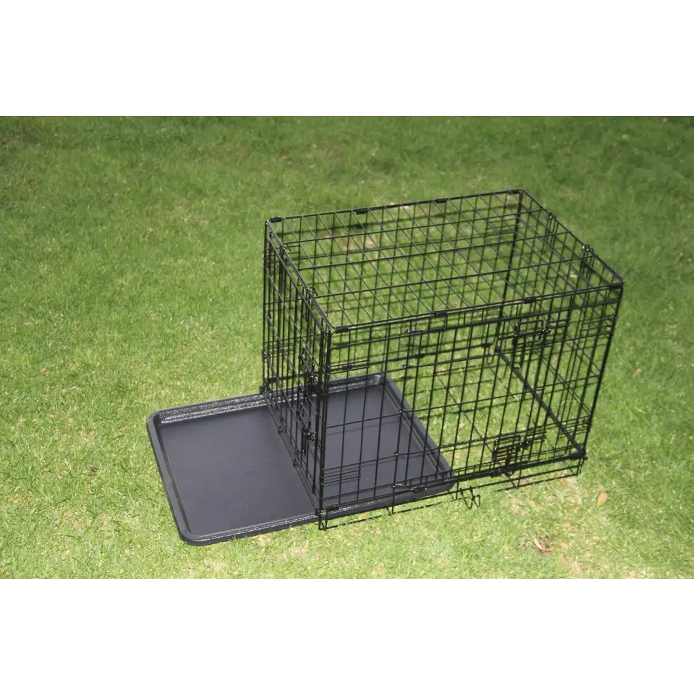 YES4PETS 24’ Collapsible Metal Dog Puppy Crate Puppy Cage Cat Rabbit Carrier - Pet Care > Cat Supplies > Cat Carriers