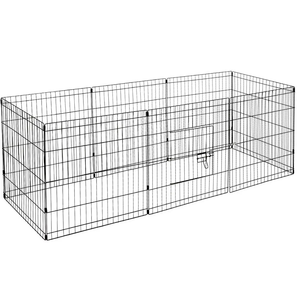 YES4PETS 24’ Dog Rabbit Playpen Exercise Puppy Enclosure Fence With Cover - Pet Care > Dog Supplies > Dog Playpens &