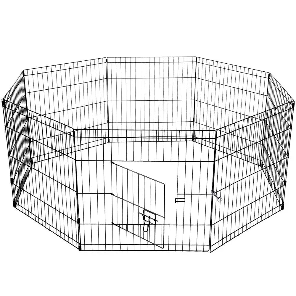 YES4PETS 24’ Dog Rabbit Playpen Exercise Puppy Enclosure Fence With Cover - Pet Care > Dog Supplies > Dog Playpens &