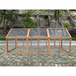 YES4PETS 250 CM Large Chicken Coop Run Guinea Pig Cage Villa Extension Rabbit Hutch House Pen - Pet Care > Coops &