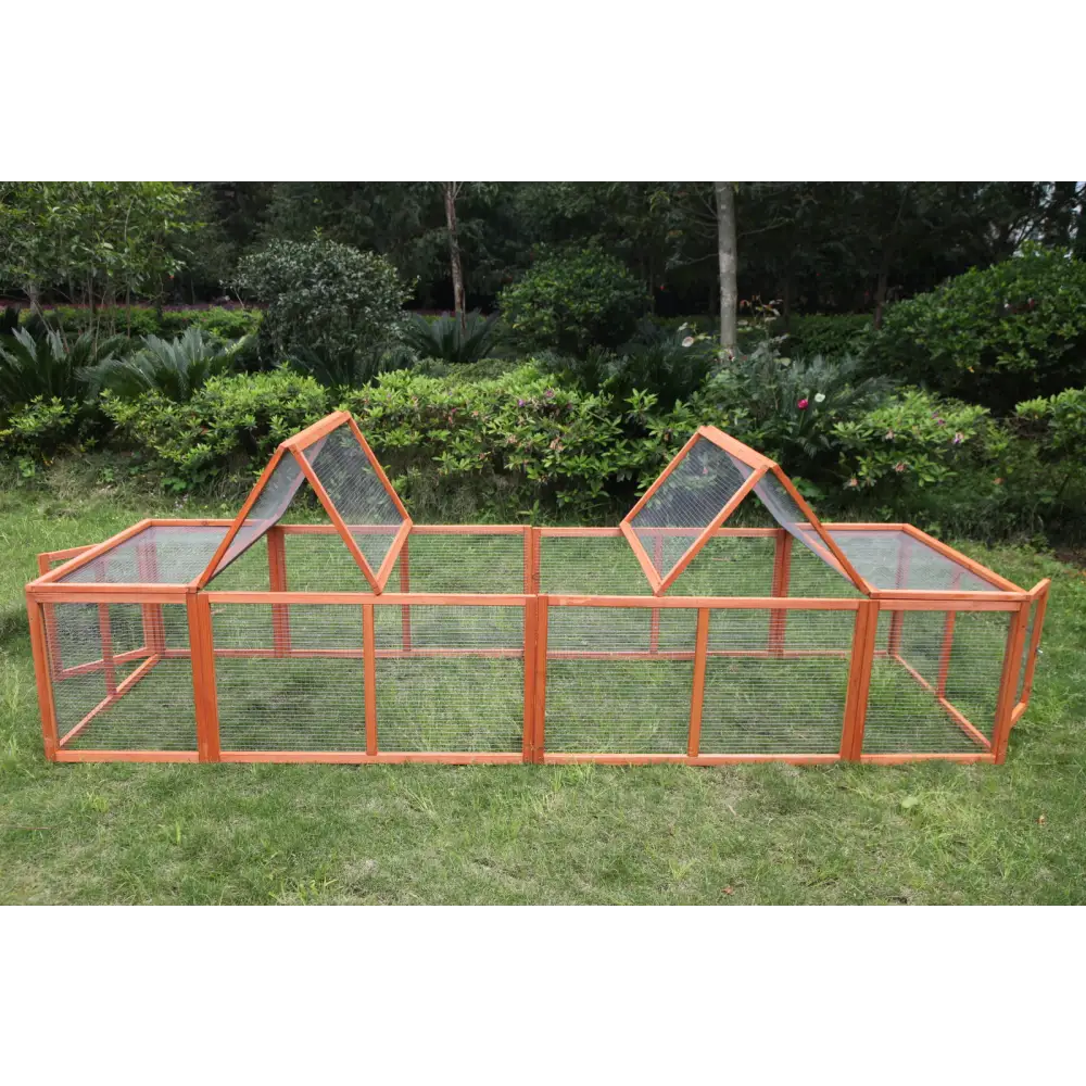 YES4PETS 290 cm XL Chicken Coop Run Guinea Pig Cage Villa Extension Rabbit Hutch Cat Kitten House Pen - Pet Care >
