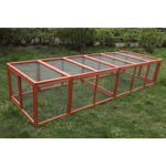 YES4PETS 290 cm XL Chicken Coop Run Guinea Pig Cage Villa Extension Rabbit Hutch Cat Kitten House Pen - Pet Care >