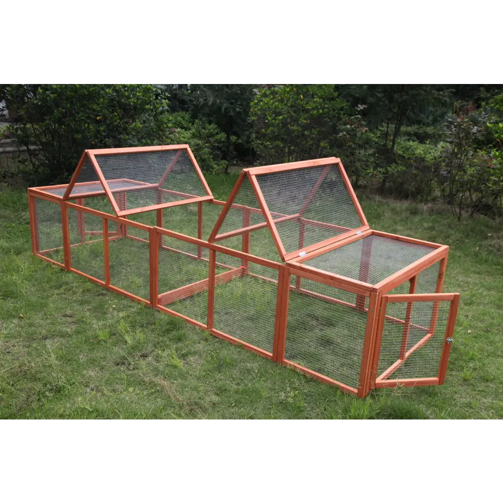 YES4PETS 290 cm XL Chicken Coop Run Guinea Pig Cage Villa Extension Rabbit Hutch Cat Kitten House Pen - Pet Care >