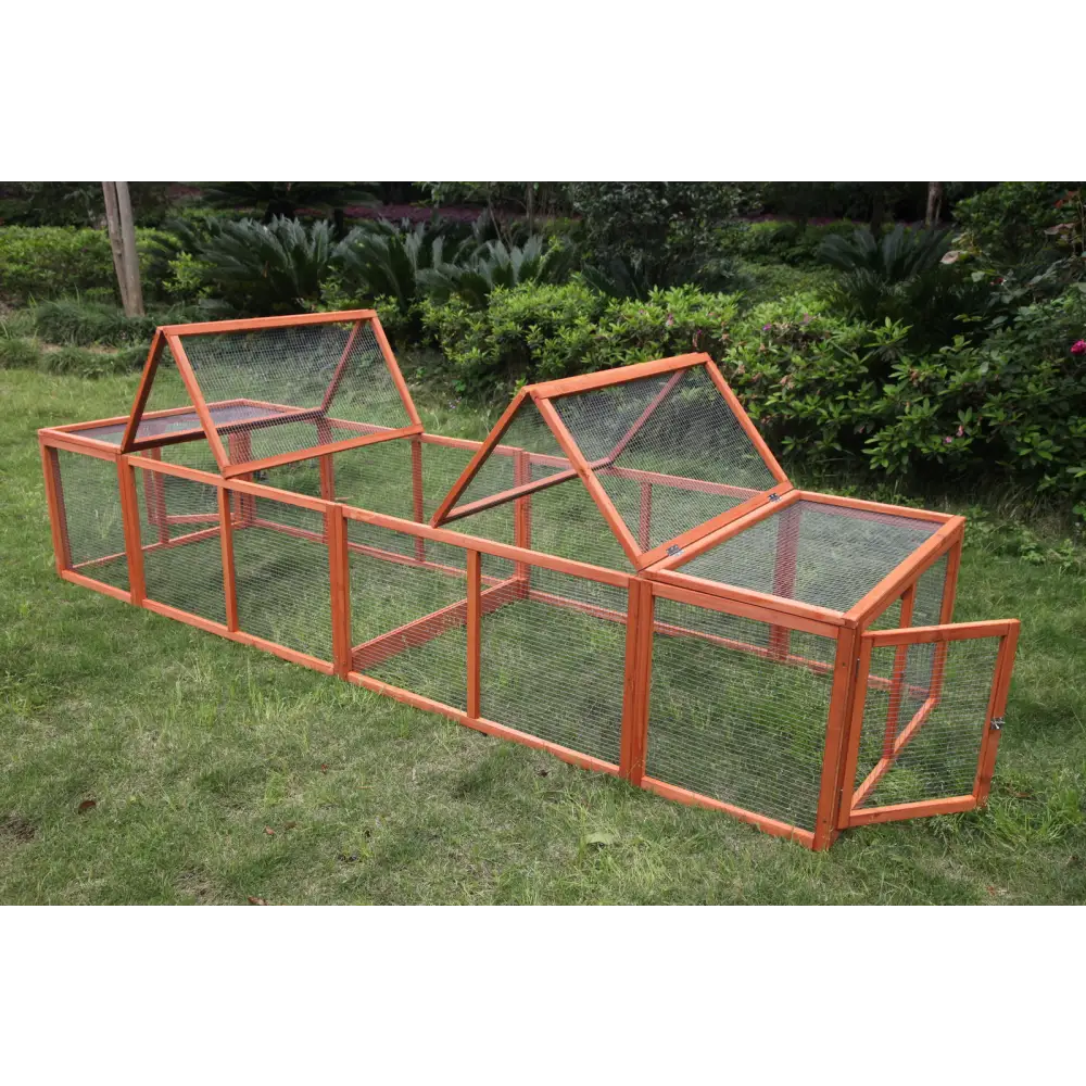 YES4PETS 290 cm XL Chicken Coop Run Guinea Pig Cage Villa Extension Rabbit Hutch Cat Kitten House Pen - Pet Care >
