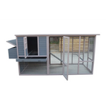 YES4PETS 290 cm XXL Grey Chicken Coop Guinea Pig Rabbit Hutch Ferret Guinea Pig House - Pet Care > Coops & Hutches >