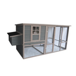 YES4PETS 290 cm XXL Grey Chicken Coop Guinea Pig Rabbit Hutch Ferret Guinea Pig House - Pet Care > Coops & Hutches >