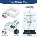 YES4PETS 2L Automatic Electric Pet Water Fountain Dog Cat Stainless Steel Feeder Bowl Dispenser - Pet Care > Dog
