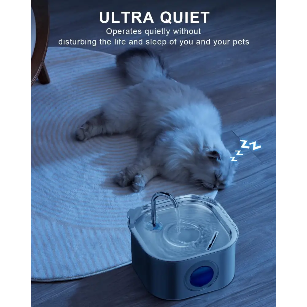 YES4PETS 3.2L Automatic Electric Pet Water Fountain Dog Cat Stainless Steel Feeder Bowl Dispenser - Pet Care > Dog