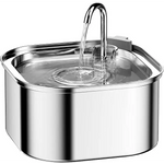 YES4PETS 3.2L Automatic Electric Pet Water Fountain Dog Cat Stainless Steel Feeder Bowl Dispenser - Pet Care > Dog