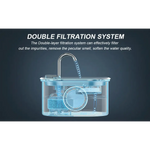 YES4PETS 3.2L Automatic Electric Pet Water Fountain Dog Cat Stainless Steel Feeder Bowl Dispenser - Pet Care > Dog