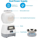 YES4PETS 3.5L Visible Automatic Digital Pet Dog Cat Feeder Food Bowl Dispenser - Pet Care > Dog Supplies > Dog Bowls