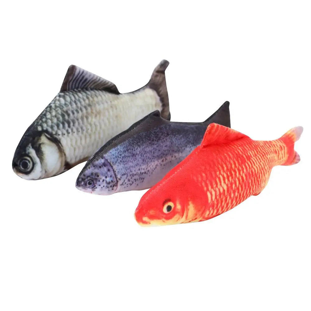 YES4PETS 3 X Real Fish Printed Kitten Cat Catnip Toy 20 cm - Pet Care > Toys > Cat Toys
