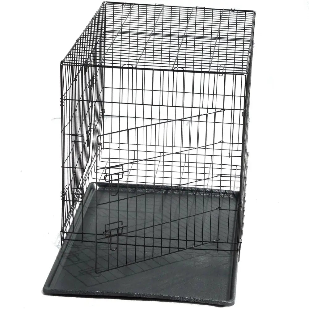 YES4PETS 30’ Collapsible Metal Dog Crate Cage Cat Carrier With Tray - Pet Care > Dog Supplies > Dog Carriers & Crates