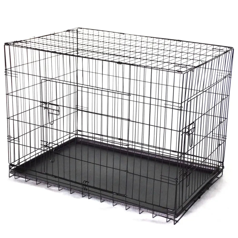 YES4PETS 30’ Collapsible Metal Dog Crate Cage Cat Carrier With Tray - Pet Care > Dog Supplies > Dog Carriers & Crates