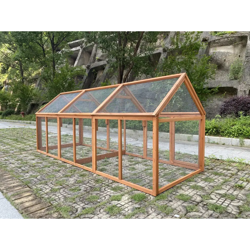 YES4PETS 350 CM XXL Chicken Coop Rabbit Hutch Ferret Cage Hen Chook Cat Kitten House With Run - Pet Care > Coops &