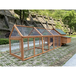 YES4PETS 350 CM XXL Chicken Coop Rabbit Hutch Ferret Cage Hen Chook Cat Kitten House With Run - Pet Care > Coops &