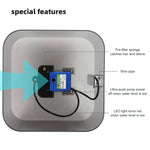 YES4PETS 3L Automatic Electric Pet Water Fountain Dog Cat Stainless Steel Feeder Bowl Dispenser Grey - Pet Care > Dog