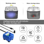 YES4PETS 3L Automatic Electric Pet Water Fountain Dog Cat Stainless Steel Feeder Bowl Dispenser Grey - Pet Care > Dog
