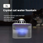 YES4PETS 3L Automatic Electric Pet Water Fountain Dog Cat Stainless Steel Feeder Bowl Dispenser Grey - Pet Care > Dog