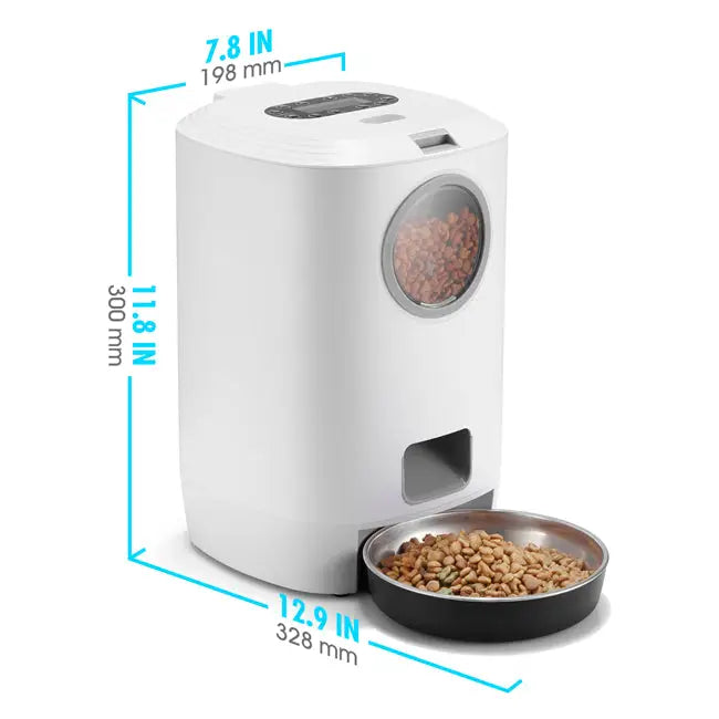 YES4PETS 4.5L Visible Automatic Digital Pet Dog Cat Feeder Food Bowl Dispenser - Pet Care > Dog Supplies > Dog Bowls