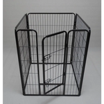 YES4PETS 4 Panels 100 cm Pet Dog Cat Puppy Rabbit Exercise Playpen Fence w Door - Pet Care > Dog Supplies > Dog
