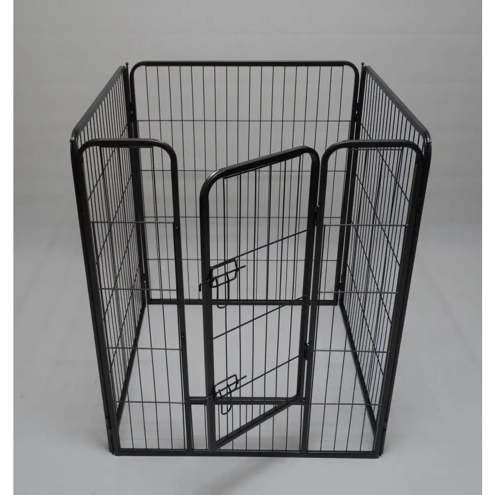 YES4PETS 4 Panels 100 cm Pet Dog Cat Puppy Rabbit Exercise Playpen Fence w Door - Pet Care > Dog Supplies > Dog