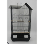 YES4PETS 4 X Medium Size Bird Cage Parrot Budgie Aviary with Perch - Black - Pet Care > Bird > Bird Cages & Stands