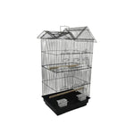 YES4PETS 4 X Medium Size Bird Cage Parrot Budgie Aviary with Perch - Black - Pet Care > Bird > Bird Cages & Stands