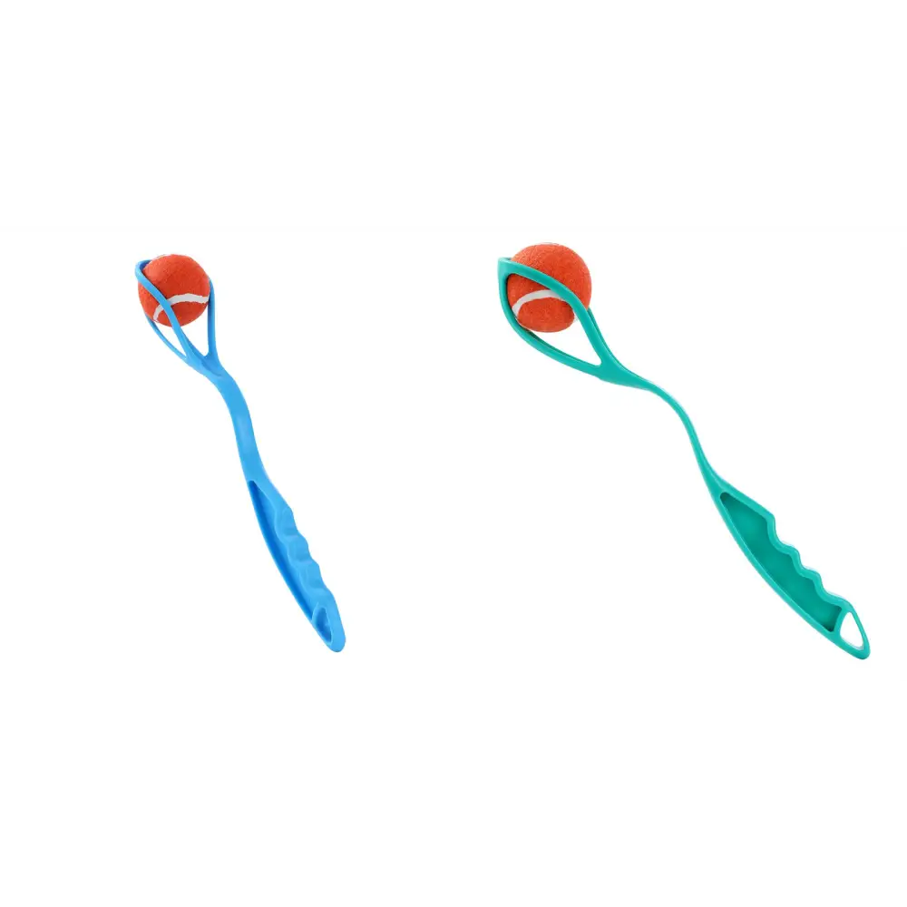 YES4PETS 4 x Pet Dog Puppy Tennis Ball Launcher Interactive Fetch Toy Thrower - Pet Care > Toys > Dog Toys