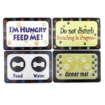 YES4PETS 4 x Pet Food Bowl Placemat Waterproof Leakproof Feeder Mat Non Slip Floor - Pet Care > Dog Supplies > Dog
