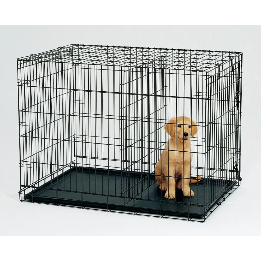 YES4PETS 42’ Collapsible Metal Dog Puppy Crate Cat Rabbit Cage With Divider - Pet Care > Coops & Hutches > Small