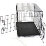 YES4PETS 48’ Collapsible Metal Dog Cat Crate Cat Rabbit Puppy Cage With Tray - Pet Care > Coops & Hutches > Small