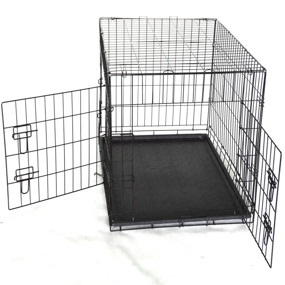 YES4PETS 48’ Collapsible Metal Dog Cat Crate Cat Rabbit Puppy Cage With Tray - Pet Care > Coops & Hutches > Small