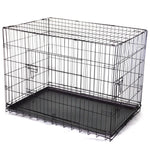 YES4PETS 48’ Collapsible Metal Dog Cat Crate Cat Rabbit Puppy Cage With Tray - Pet Care > Coops & Hutches > Small
