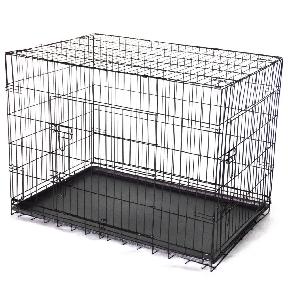 YES4PETS 48’ Collapsible Metal Dog Cat Crate Cat Rabbit Puppy Cage With Tray - Pet Care > Coops & Hutches > Small