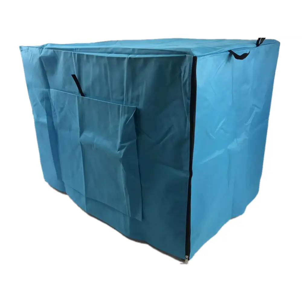 YES4PETS 48’ Collapsible Metal Dog Puppy Crate Cat Rabbit Cage With Cover Blue - Pet Care > Dog Supplies > Dog
