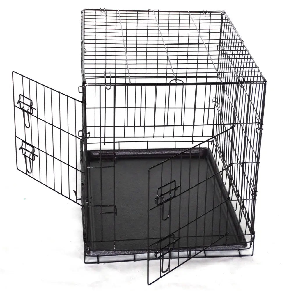 YES4PETS 48’ Collapsible Metal Pet Dog Crate Cat Rabbit Cage With Mat - Pet Care > Coops & Hutches > Small Animal