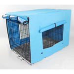 YES4PETS 48’ Portable Foldable Dog Cat Rabbit Collapsible Crate Pet Cage with Cover Mat Blue - Pet Care > Cat