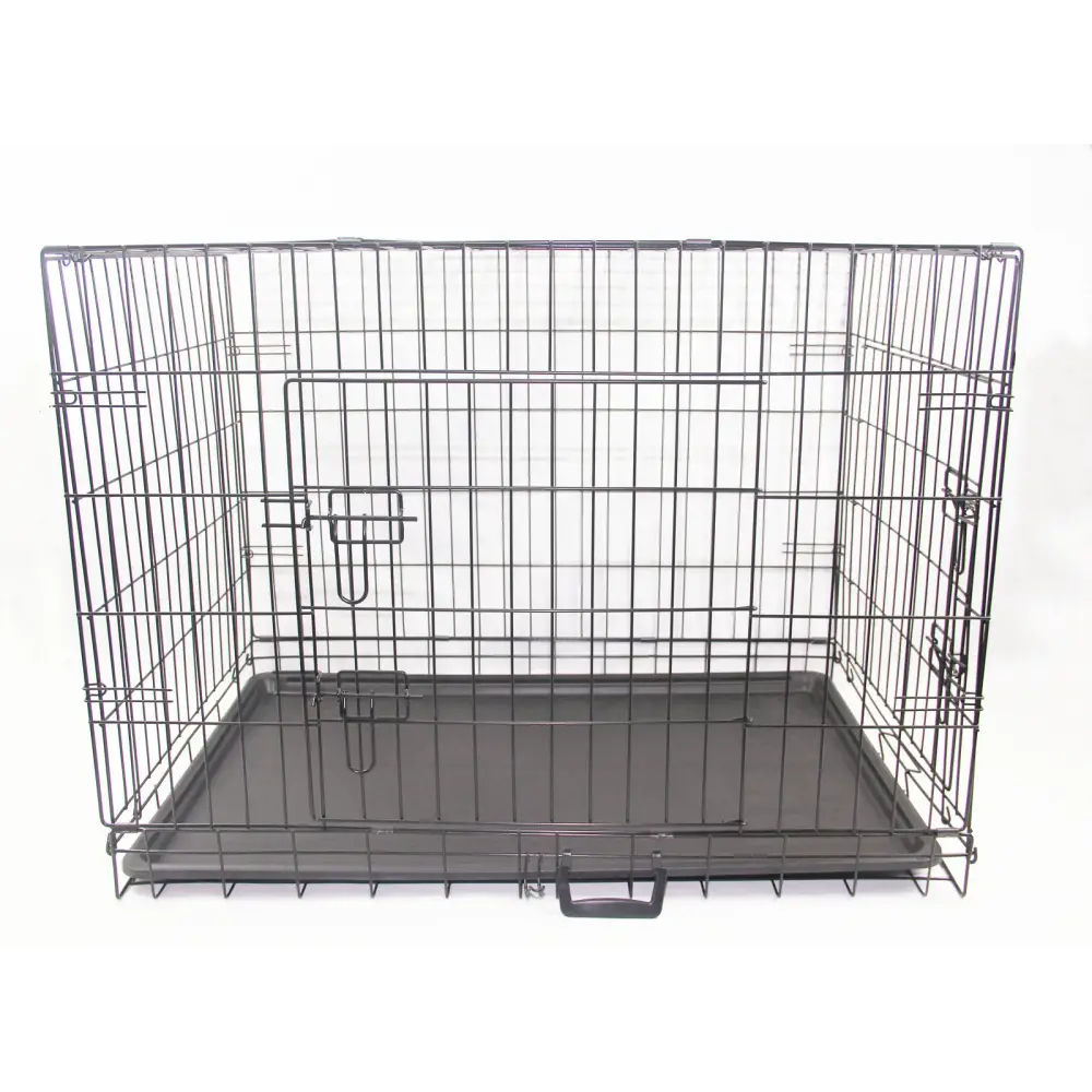YES4PETS 48’ Portable Foldable Dog Cat Rabbit Collapsible Crate Pet Cage with Cover Mat Blue - Pet Care > Cat