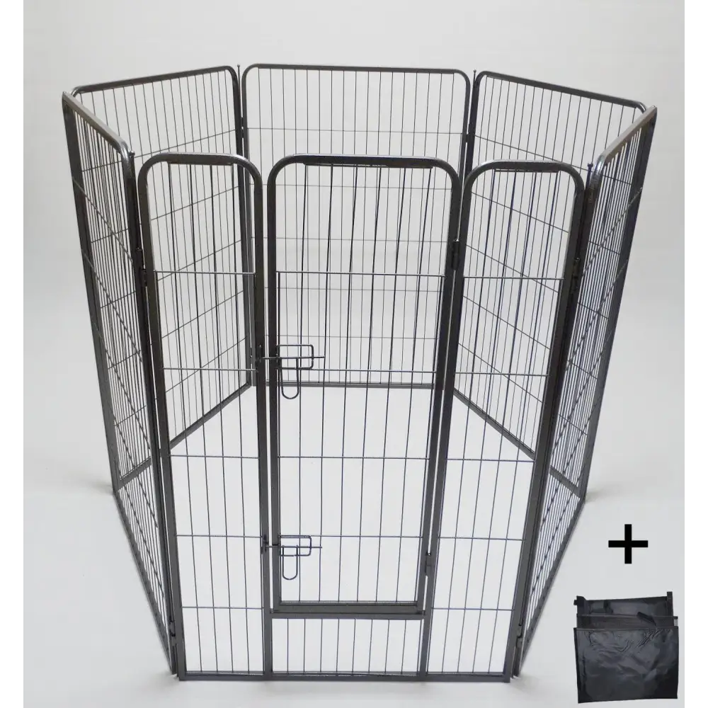 YES4PETS 6 Panel 120 cm Heavy Duty Pet Dog Cat Rabbit Playpen Fence With Cover - Pet Care > Dog Supplies > Dog Playpens