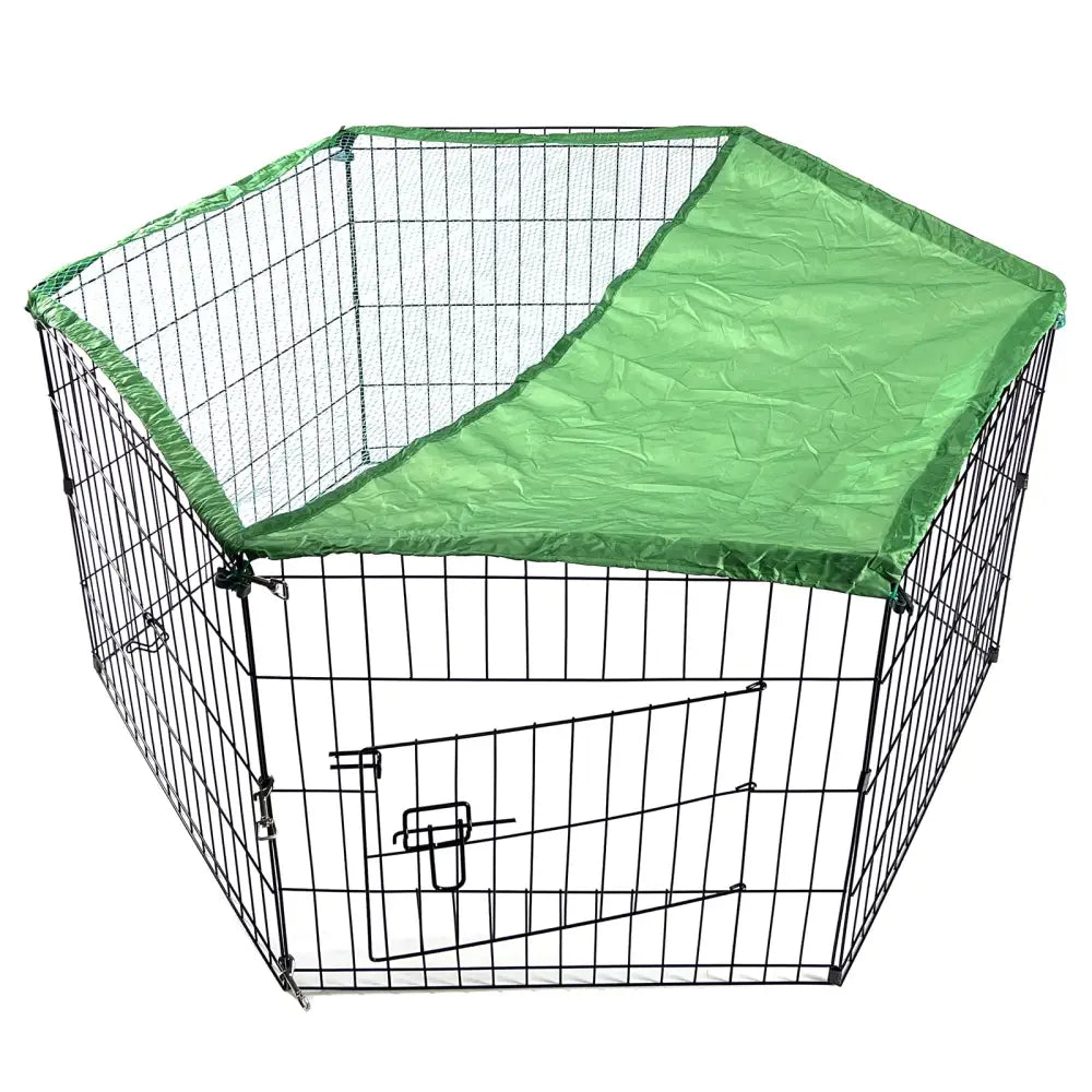YES4PETS 6 Panel Dog Cat Exercise Playpen Puppy Enclosure Rabbit Fence With Cover - Pet Care > Dog Supplies > Dog